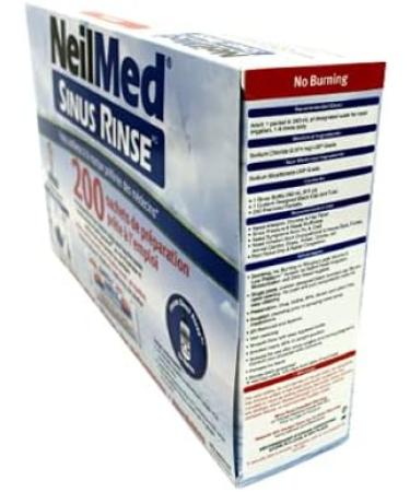 NeilMed Sinus Rinse 200 Packets with Bonus Rinse Bottle - Buy Online on GoSupps.com