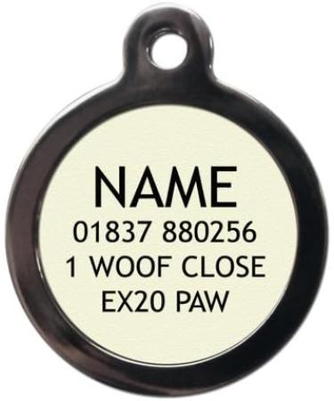 PS Pet Tags - Cute Cat ID Tags - Pink Fishbone Design - Zinc Alloy Metal - Small (24mm) Personalised On Reverse - Cat Name Address Identity Tag - Made in UK - Buy Online on GoSupps.com
