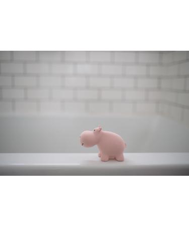 Tikiri Hippo Bath Toy & Teething Ring - Pink Perfect for Infants 0+ Months | Eco-Friendly & Safe - Buy Online on GoSupps.com