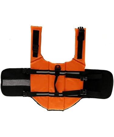 Dog Life Jacket - Safety Swimming Vest for Small & Big Dogs - Orange Medium | Lifeguard with Grip - Buy Online on GoSupps.com
