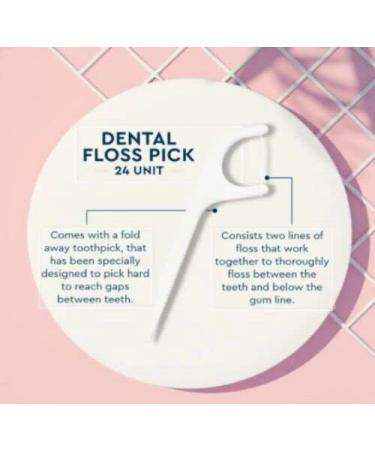 Buy Sainio Dental Floss Toothpicks - 48 Plastic Toothpicks for Effective Teeth Cleaning | International Shipping Available - Buy Online on GoSupps.com