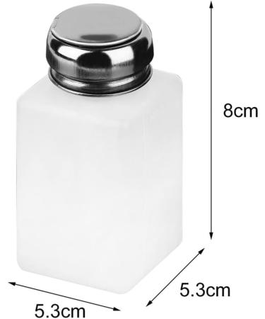 1PC 200ML Push Down Dispenser Press Pumping Dispenser Nail Polish Remover Empty Bottle Alcohol Liquid Press Pumping Dispenser One Touch Metal Liquid Dispenser For Nail Art - Buy Online on GoSupps.com