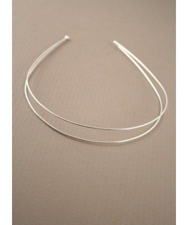 Gold Double Row Wire Alice Hair Band Headband Tiara Wedding Bridal