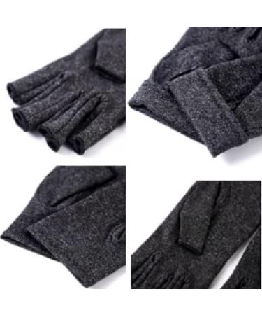 AovYoo 2 Pairs Fingerless Arthritis Compression Gloves - Hand Pain Relief for Rheumatoid & Osteoarthritis (S Grey) - Buy Online on GoSupps.com