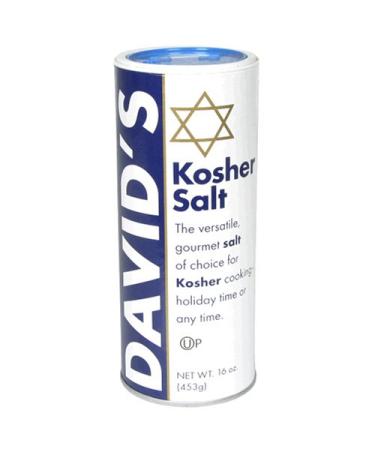 David's Kosher Salt 16-Ounce Canisters (Pack of 6)