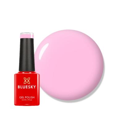 Bluesky Gel Nail Polish Strawberry Cream - PN01 Pastel Neon Pink Long Lasting Chip Resistant 5ml (Requires Drying Under UV LED Lamp) Pastel Pink 5 ml (Pack of 1)