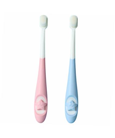 Toothbrush for Teeth Cleaning Tooth Training Brush Toothbrush for Oral Care Teether Cartoon PP Child 2 Pack