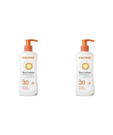 Calypso Sun Lotion SPF30 12 hours Moisturisation Anti Ageing Water Resistant 200ml (Pack of 2) 200 ml (Pack of 2) SPF 30