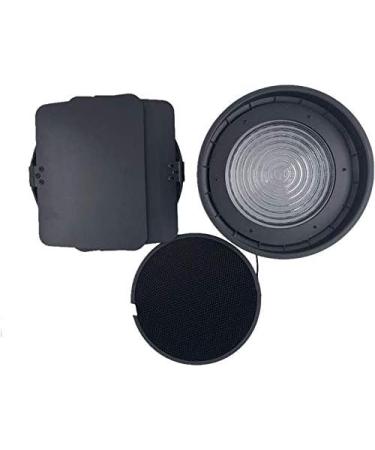 NiceFoto Fresnel Lens Mount with Honeycomb Grids and Barn Doors for Aputure Lights - Buy Online on GoSupps.com