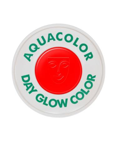 Kryolan Aquacolor Neon Make-up UV Blacklight Daylight 30 ml Fluorescent Color UV-red