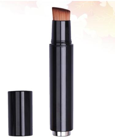 TOVINANNA Retractable Makeup Brush Small Mini Makeup Brush Multifunction Foundation Brush Blush Brush Travel Lip Brush Foundation Blending Powder Brush Black 16.00X2.50X2.50CM Black - Buy Online on GoSupps.com