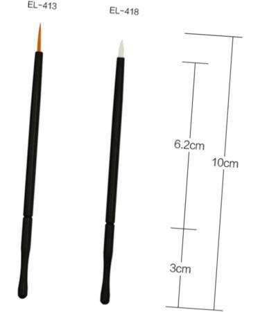 Housoutil 50pcs Cosmetics Liquid Disposable Makeup Eyeliner Eye Tips White Applicator Wand Tools 10*0.5cm White - Buy Online on GoSupps.com