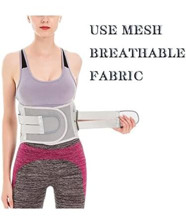 Dual Adjustable Lumbar Support Belt - Pain Relief & Injury Prevention for Sciatica | Removable Metal Spring Strips | Waist & Abdominal Support (Silver XXLarge) - Buy Online on GoSupps.com