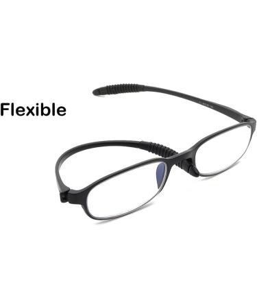 Mcoorn Lightweight Flexible Reading Glasses | Anti-Reflective Blue Light Filter | 2 Pack Black 2.5x | International Shipping Available - Buy Online on GoSupps.com