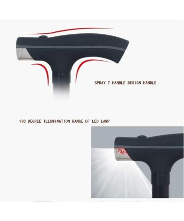 Canes Multifunction Crutches Foldable Portable Lightweight Adjustable Smart Walking Stick Crutches Cane with LED Lights for Elderly - Buy Online on GoSupps.com