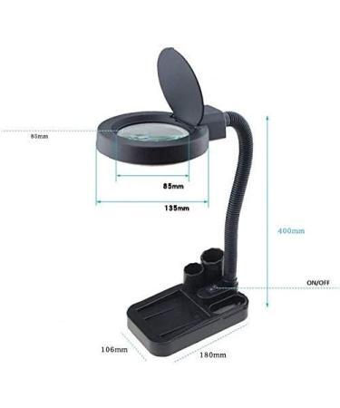 Lightweight Magnifying Glass Desktop 10X High-Definition Magnifying Glass with Led Light for Old People to Read Watch Repair Tool Lofty Ambition - Buy Online on GoSupps.com
