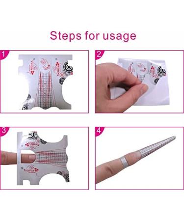 VNC 200Pcs Silver Nail Form Stickers for Stiletto Nail Tips - Manicure Extension Tool - Buy Online on GoSupps.com