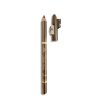 Beauty Forever True Kohl Waterproof Eyebrow Pencil with Sharpener Definer Matte Finish Long Lasting Waterproof Suitable For All Eyebrow Shapes Natural Looks 403 Brown