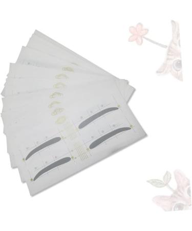 FRCOLOR 12pcs 48 Eyebrow Makeup Tools Eyebrow Card Eyebrow Sticker Stickers Mold Eyebrow Trimming - Buy Online on GoSupps.com