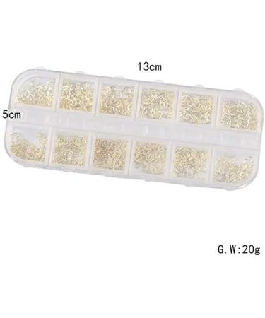 Panysilioer Star Month Gold and Silver Nail Art Metal Shell 3D Nail Decoration Studs Rhinestones Nail Art Design Charms Stone 07 Gold & silver 07 - Buy Online on GoSupps.com