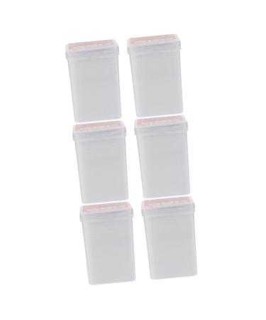 FRCOLOR 6Pcs Cleaning Pads Nail Polish Wipes Nail Polish Removers Eyelash Cleaner Cleaning Cloth For Glue Bottle Nail Polish Remover Cloth White Wipe Sheet Abs Cleaning