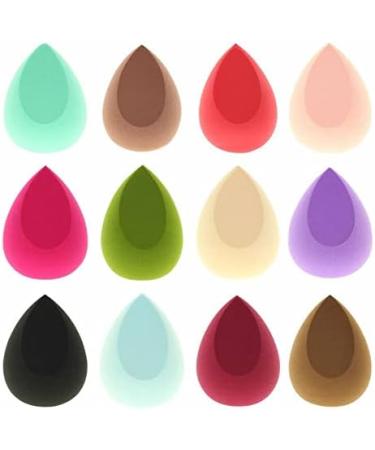 Makeup Sponge Cleaning Makeup Sponges Water Drop Sponge Puff Multiple Color Cosmetic Smooth Powder Basic Sponge Makeup Brush Tool Makeup Sponge Holder(Brown) - Buy Online on GoSupps.com