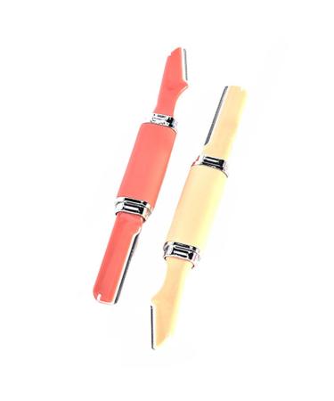 Beavorty facial razor 2 sets double -headed eyebrow knife. Savable shaver disposable razor facial tools Safe eyebrow razor Facehaarrasier eyebrow cutter