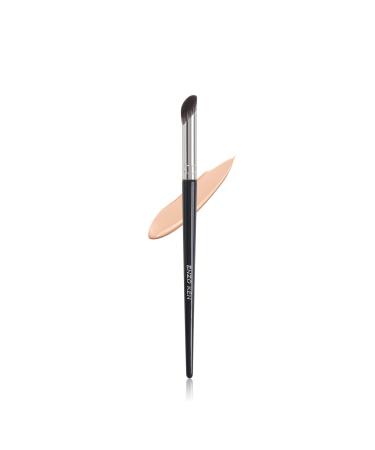 Under Eye Mini Concealer Makeup Brush by ENZO KEN, Small Nose Contour Brush, Angled Thin Concealer Brushes for Dark Circles Puffiness, Face Eyebrow Puffy Eyes, Mature Skin, Liquid Cream Blending (Black) 8-S-Black