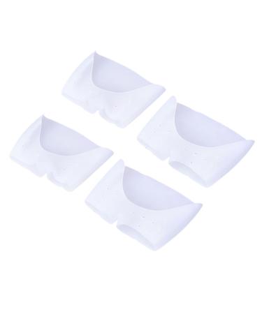 FOMIYES 2 Pair Forefoot Cushion Sebs Toe Shoe Cover with Hole Sebs Toe Cover Sebs Toe Seperator White M