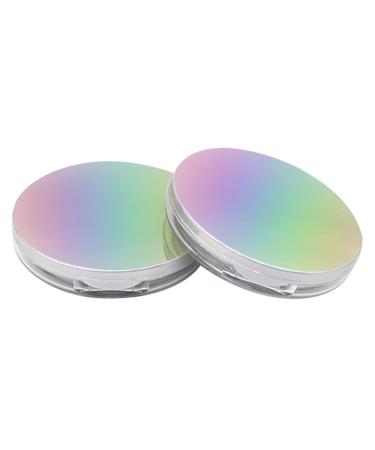 Healeved 2pcs Box Powder Box Empty Loose Powder Case Powder Compact Case Loose Powder Mirror Case Plastic