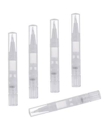 Colaxi Set of 5 Clear Twist Pen Makeup Containers