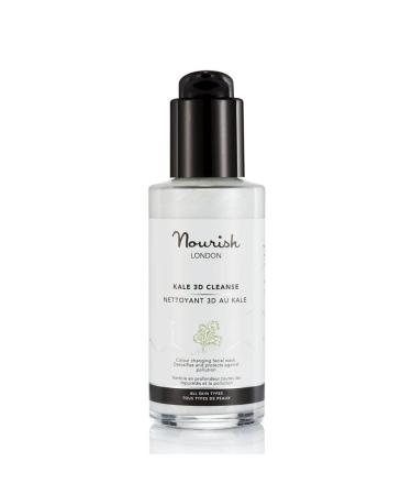 Nourish London Kale 3D Facial Cleanser 100ml | Colour Changing Cleanser | Kale & Griffonia Extracts | 100% Vegan | Cruelty-Free | Suitable for All Skin Types