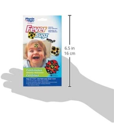Physio Logic Fever-Bugz Stick-On Fever Indicator - Safe, Accurate & Continuous 48-Hour Temperature Monitoring - Buy Online on GoSupps.com