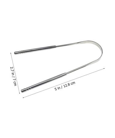 Buy SOLUSTRE 2pcs Dental Scraping Tool Set - Kids & Adults - Portable Stainless Steel Bad Breath Scraper & Spatula - Buy Online on GoSupps.com