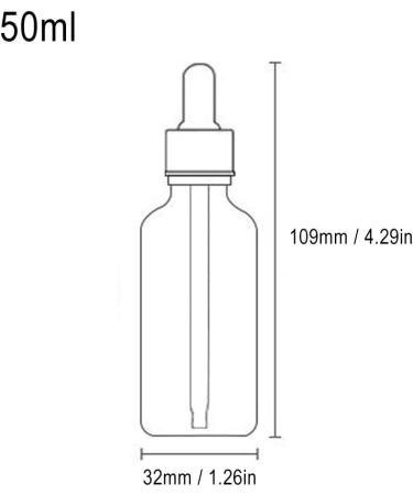 5Pcs Transparent Dropper Bottle 50ML Plastic Eye Dropper Bottles for Essential Oil Pipette Refillable - with Measured Pipette Funnel and Labels (Black + Gold Cap) 50ml Black + Gold Cap - Buy Online on GoSupps.com