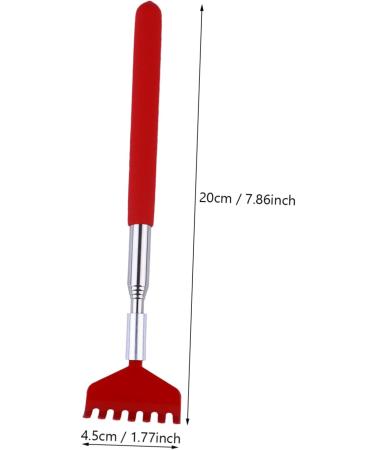 Shop Minkissy 3x Telescopic Tickling Rake - Red Stainless Steel Massage Tool for Ultimate Relaxation | International Shipping Available - Buy Online on GoSupps.com