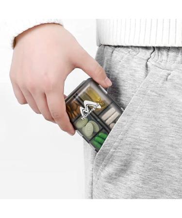4 Pack Small Weekly Travel Pill Organizer - Portable Pocket Pill Box for Vitamins and Medicine by M MUCHENGBAO - Buy Online on GoSupps.com