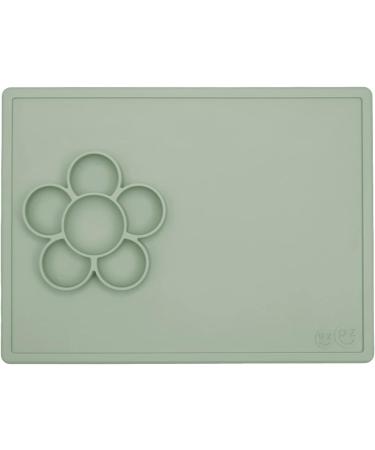 ezpz Play Mat - Silicone Suction Placemat for Toddlers & Preschoolers with Flower Compartment - Dishwasher Safe (Sage) - Buy Online on GoSupps.com