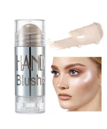 8Colors Blush Highlighter Bronzer Contour Shadow Cream Cheek Blusher Blush Stick Face Makeup Pink Blusher (Color : 01)