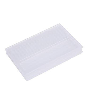 Transparent Nail Drill Bits Storage Box Display for Case Nail Polishing for Head Organizer Manicure Cutters Display Nail Small Storage Boxes