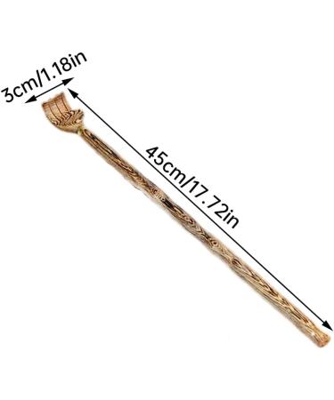 LIUMMRCY Wooden Back Scratcher Long Handle Manual Massage Device for Total Body Relaxation - Buy Online on GoSupps.com
