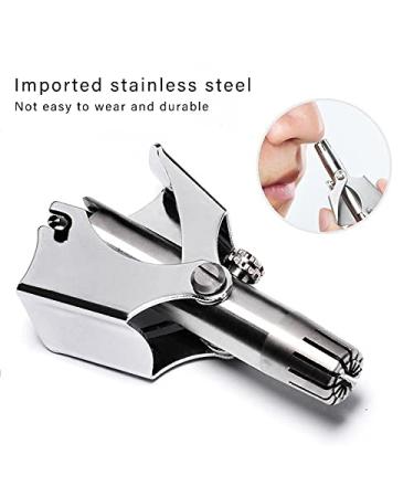 KEMEI Nose Hair Trimmer for Men - Waterproof Stainless Steel Allergy-Free Battery-Free Ear Trimmer - Buy Online on GoSupps.com