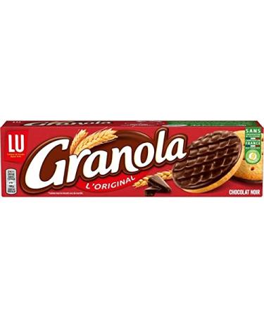 GRANOLA - Chocolat Noir Intense 195G : Le Plaisir Gourmand Dans Un Biscuit Craquant - Lot De 4 - Vendu Par Lot