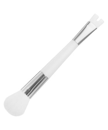 FOMIYES Nose Contour Brush U Shaped Makeup Brush Highlighter Applicator Double Head Loose Powder Brush Blush Brush Eyeshadow Brush Cosmetics Tool