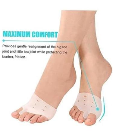 Bunion Corrector Socks - Toe Separators for Hallux Valgus Relief | Forefoot Cushion Pads for Toe Alignment | Men & Women - Buy Online on GoSupps.com