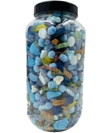 Simway Sweets Sapphire Mix 3kg Jar Blue Sweets Mix Pick and Mix Sweets Gift Includes Gummy Jelly & Fizzy Sweets - Buy Online on GoSupps.com