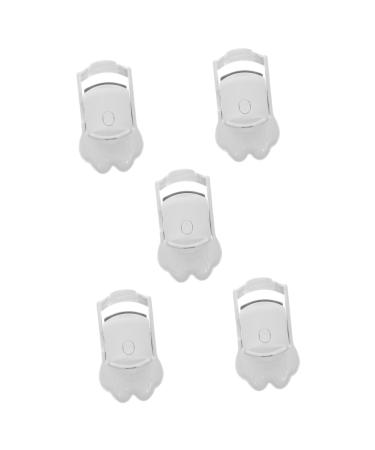 FRCOLOR 5pcs Electric Eyelash Curler Makeup Eyelash Power Tool Eye Lash Heater Eye Lash Makeup Tool Portable Eyelash Curler Makeup Accessories Lash Tools Make up D Battery White
