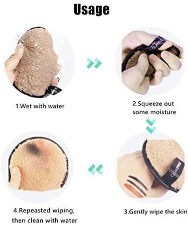 Reusable Make-Up Remover Cloths - 3 Pack Soft Microfiber Washable Pads | Chemical-Free Facial Cleaning with Just Water - Buy Online on GoSupps.com