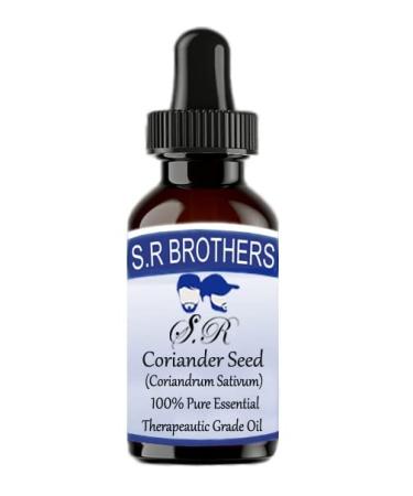 S.R. Brothers Koriandersamen (Coriandrum Sativum) 100 % reines therisches therapeutisches l 10 ml