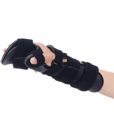 Fracture Fixation Scaffold Breathable Wrist Support Brace Splint Adjustable Night Wrist Splint Support For Stroke Hand Pain Tendonitis Sprain (Color : Left Hand Size : Large) Large Left Hand